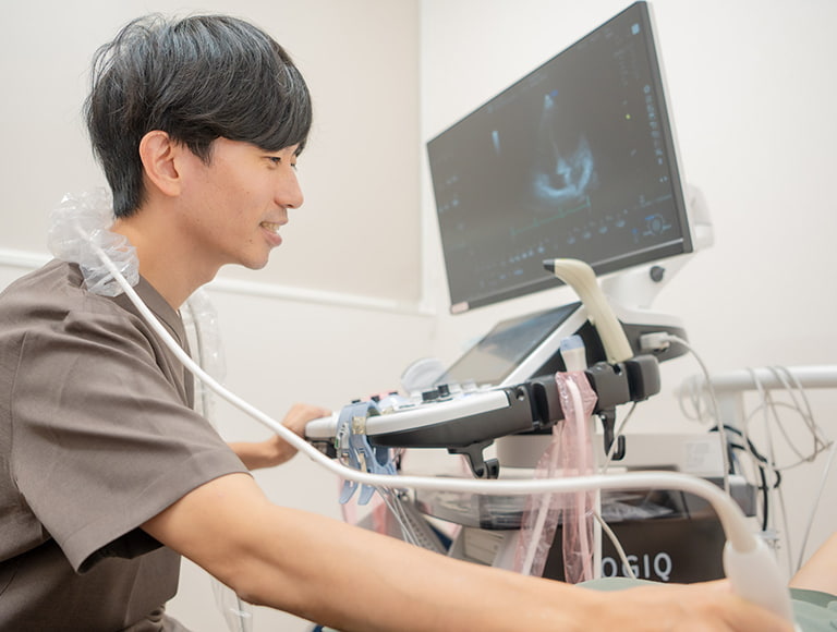 院内で必要な検査が可能