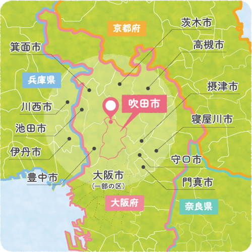 訪問エリアマップ