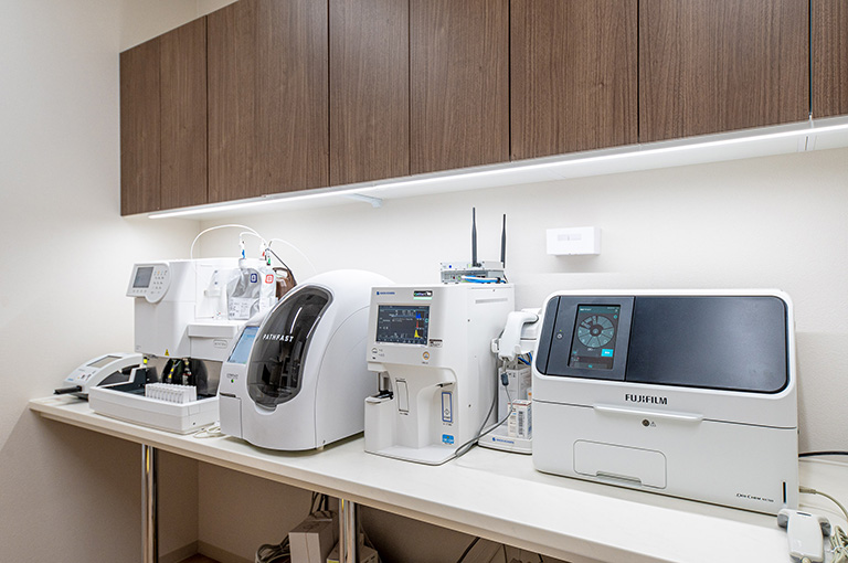 充実した検査体制